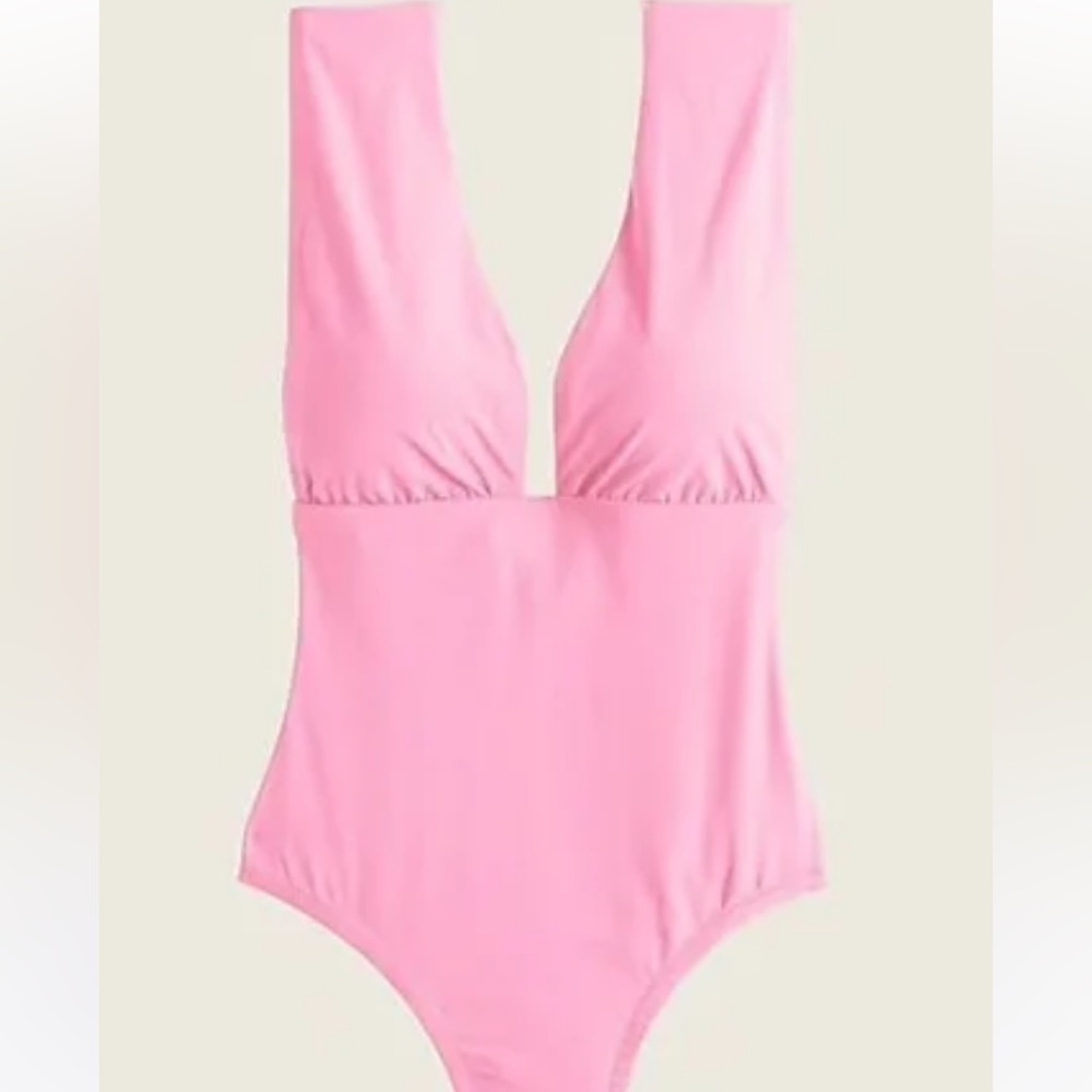 J Crew Plunge VNeck One Piece - 22 - Wild Petunia- New with tags